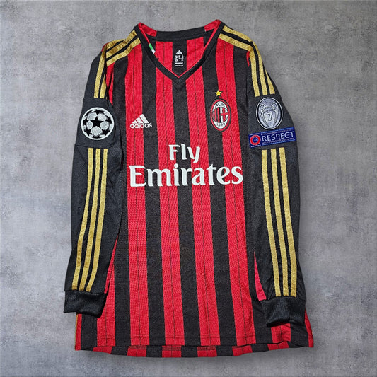 El Shaarawy 92 Ac Milan 2013/2014 Home Champions League retro football shirt
