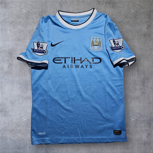 Yaya Toure 42 Manchester City 2013/14 Premier League retro football shirt