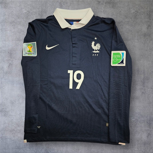 Pogba 19 France Home 2014 World Cup retro football shirt