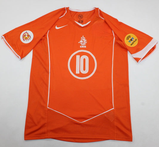 Van Nistelrooy 10 Netherlands Home Euro 2004 retro football shirt