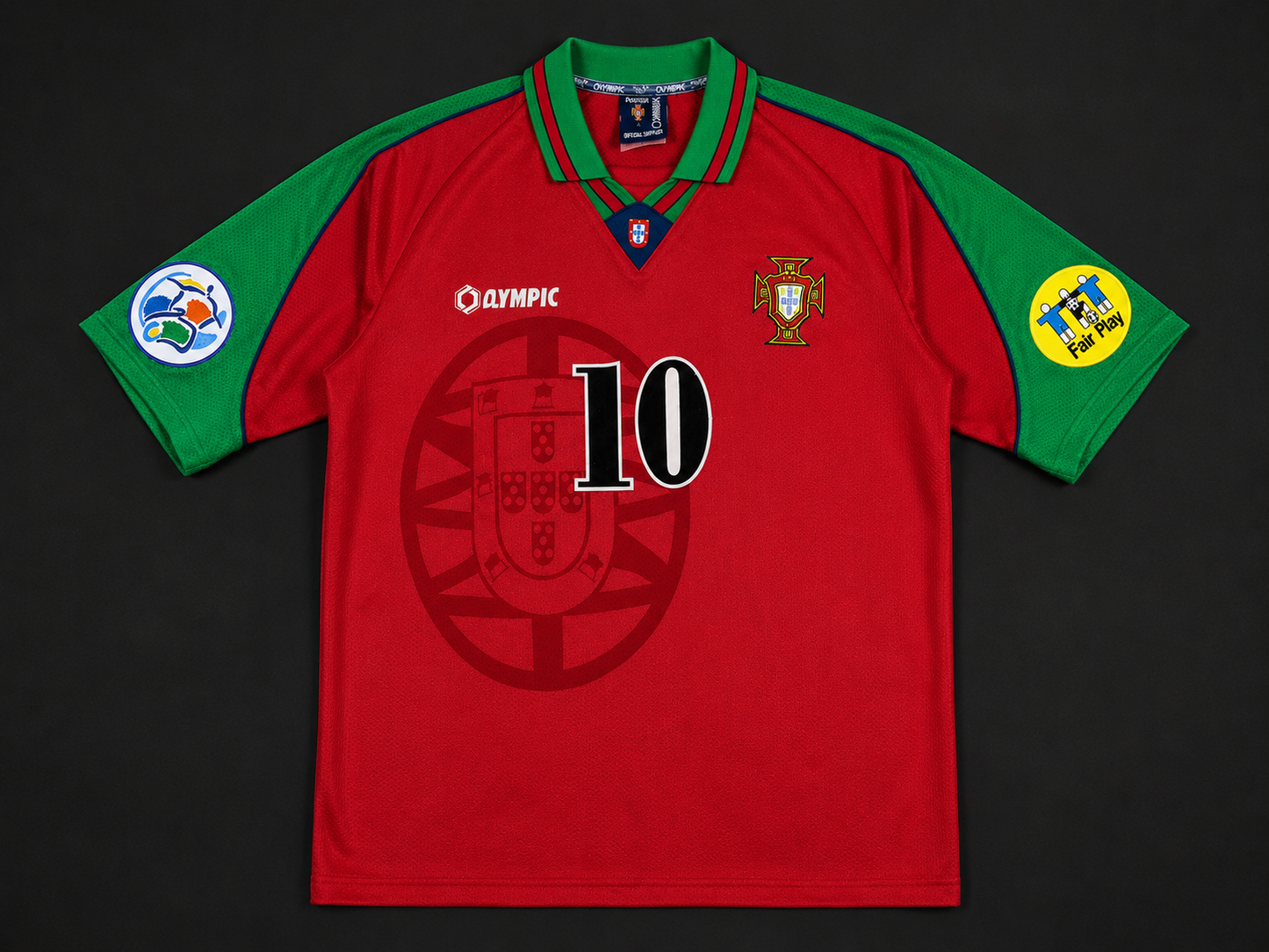Rui Costa 10 - Portugal Home 1996 Euro