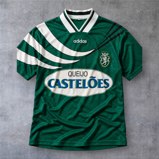 Figo 7 Sporting 1994 Home retro football shirt