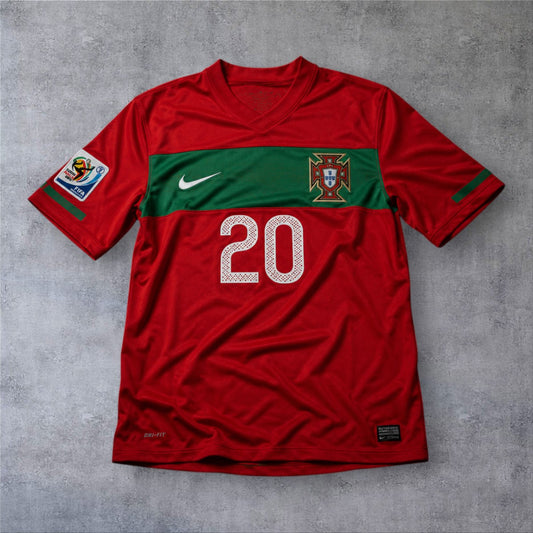 Deco 20 Portugal Home 2010 World Cup retro football shirt