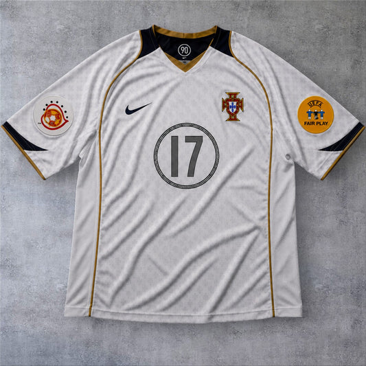 Ronaldo 17 Portugal Away 2004 Euro retro football shirt