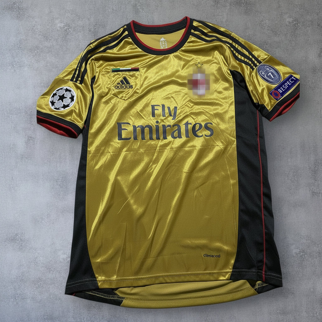 Balotelli 45 - Ac Milan 2013/2014 Third Kit Champions League