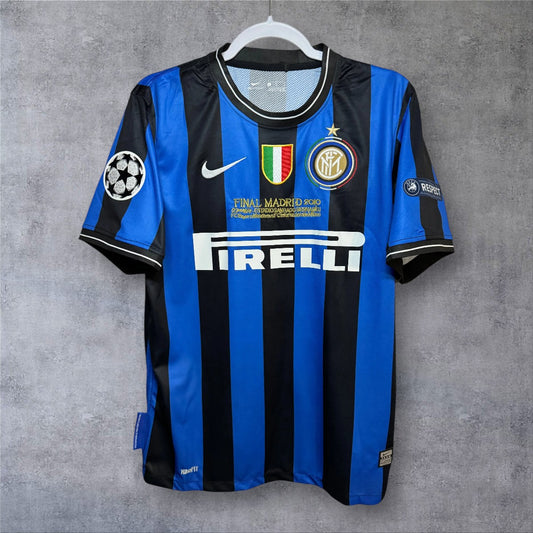 Zanetti 4 Inter Home 2009/2010 Champions League Final retro football shirt