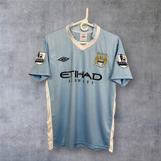 Kun Agüero 16 Manchester City 2011/12 Premier League retro football shirt