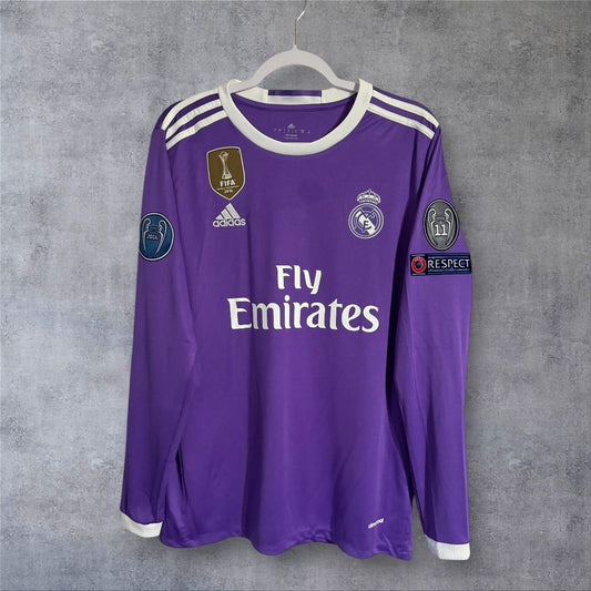 Sergio Ramos 4 Real Madrid 2016/2017 Away Champions League retro football shirt