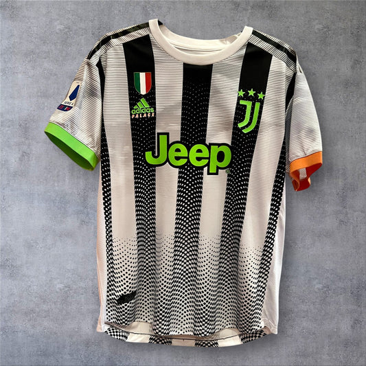 Ronaldo 7 Juventus Adidas X Palace 2019/20 Serie A retro football shirt