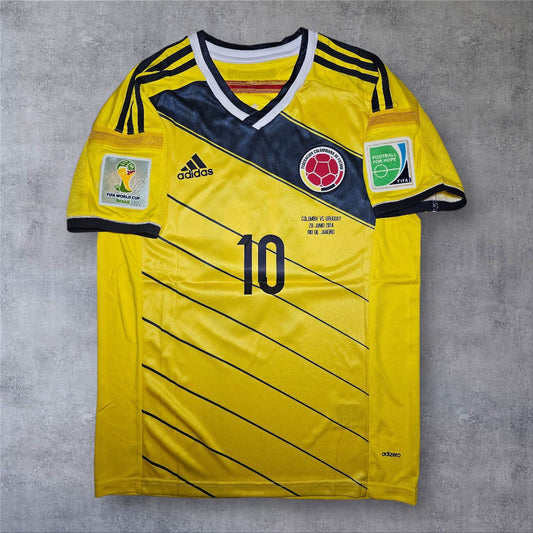 James Rodríguez 10 Colombia 2014 World Cup retro football shirt