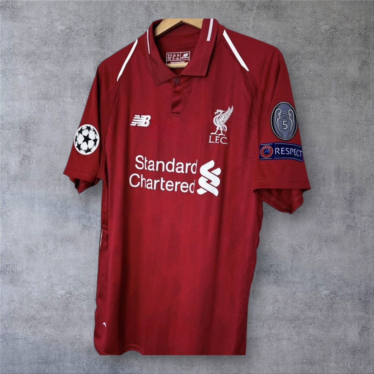 Virgil 4 Liverpool 2018-19 Champions League retro football shirt