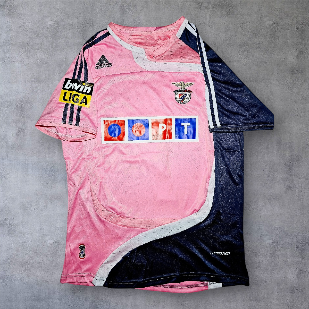 Cardozo 7 SL Benfica 2007/08 Liga BWIN retro football shirt