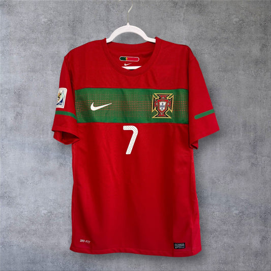 Ronaldo 7 Portugal Home 2010 World Cup retro football shirt