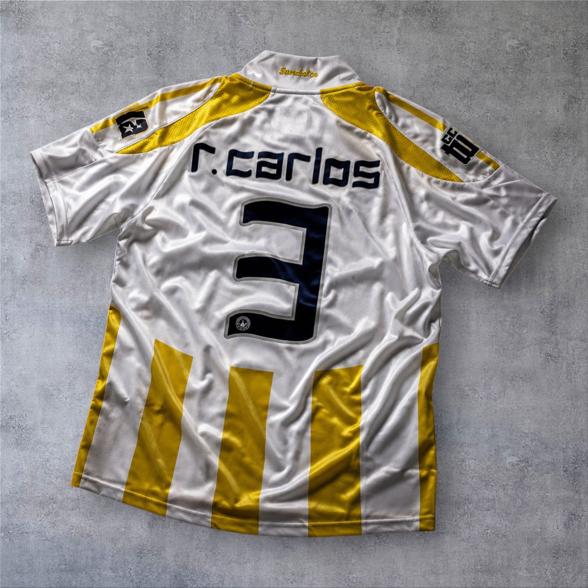 Roberto Carlos 3 Fenerbahce 2007/08 Away retro football shirt