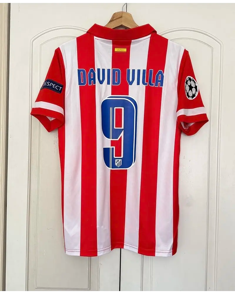 David Villa 9 - Atlético Madrid Home 2013/14 Champions League