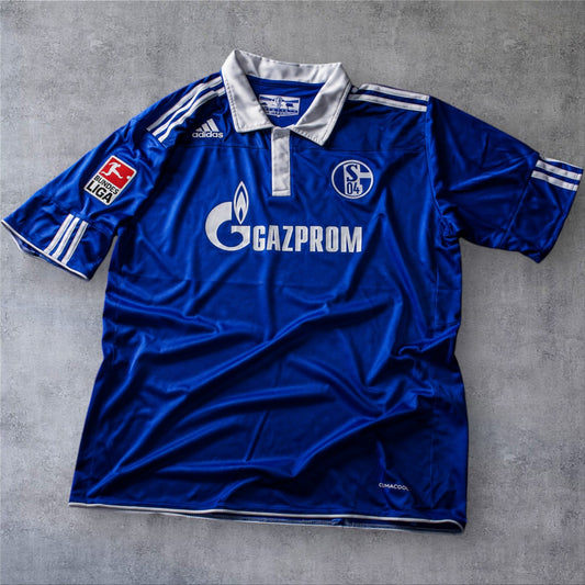 Raul 7 Schalke Home 10/11 Bundesliga retro football shirt