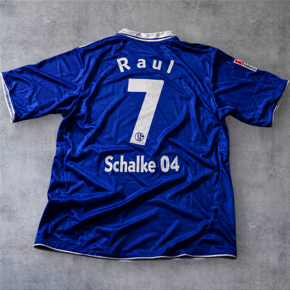 Raul 7 Schalke Home 10/11 Bundesliga retro football shirt