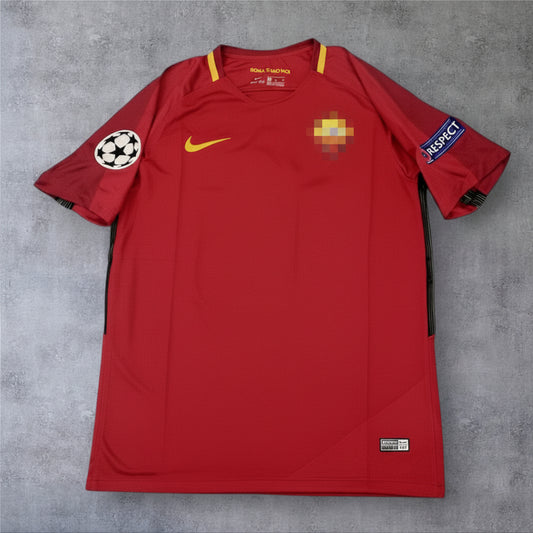 De Rossi 16 Roma Home 2017/18 Champions League retro football shirt
