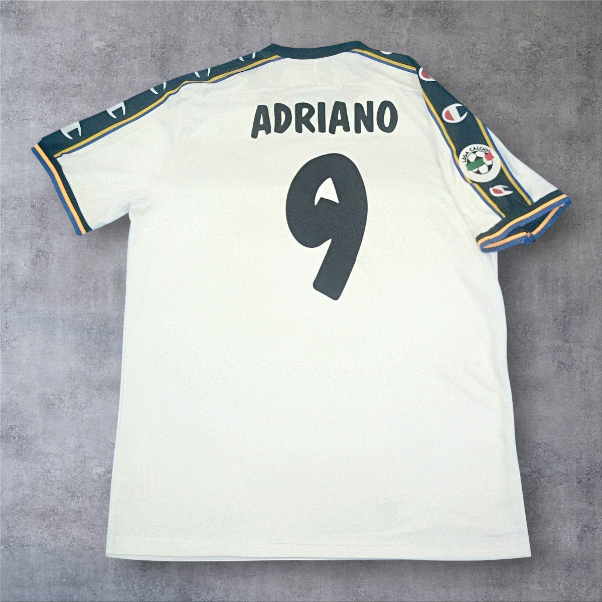 Adriano 9 Parma Away 2002/03 Serie A retro football shirt
