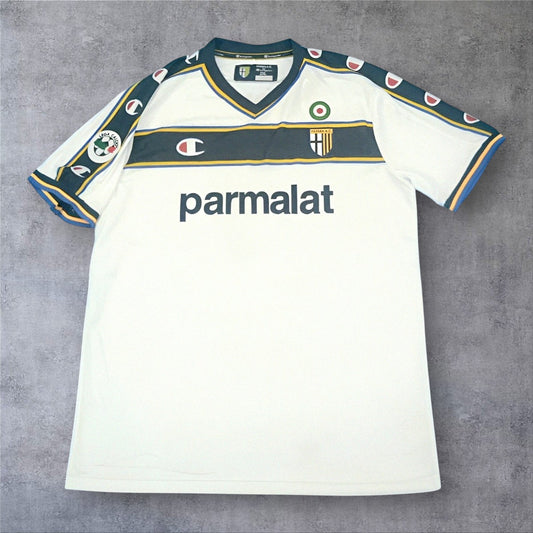 Adriano 9 Parma Away 2002/03 Serie A retro football shirt
