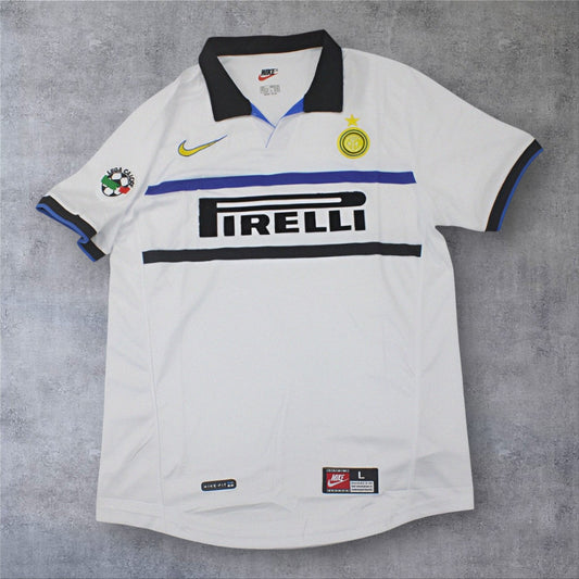 Ronaldo 9 Inter Away 1998/99 Champions League retro football shirt