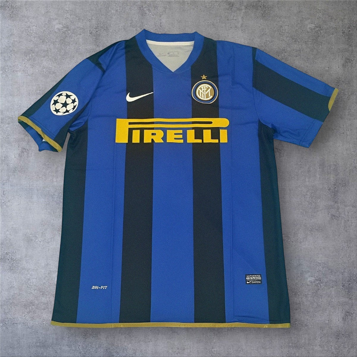 Figo 7 Inter Home 2008/09 Champions League retro football shirt