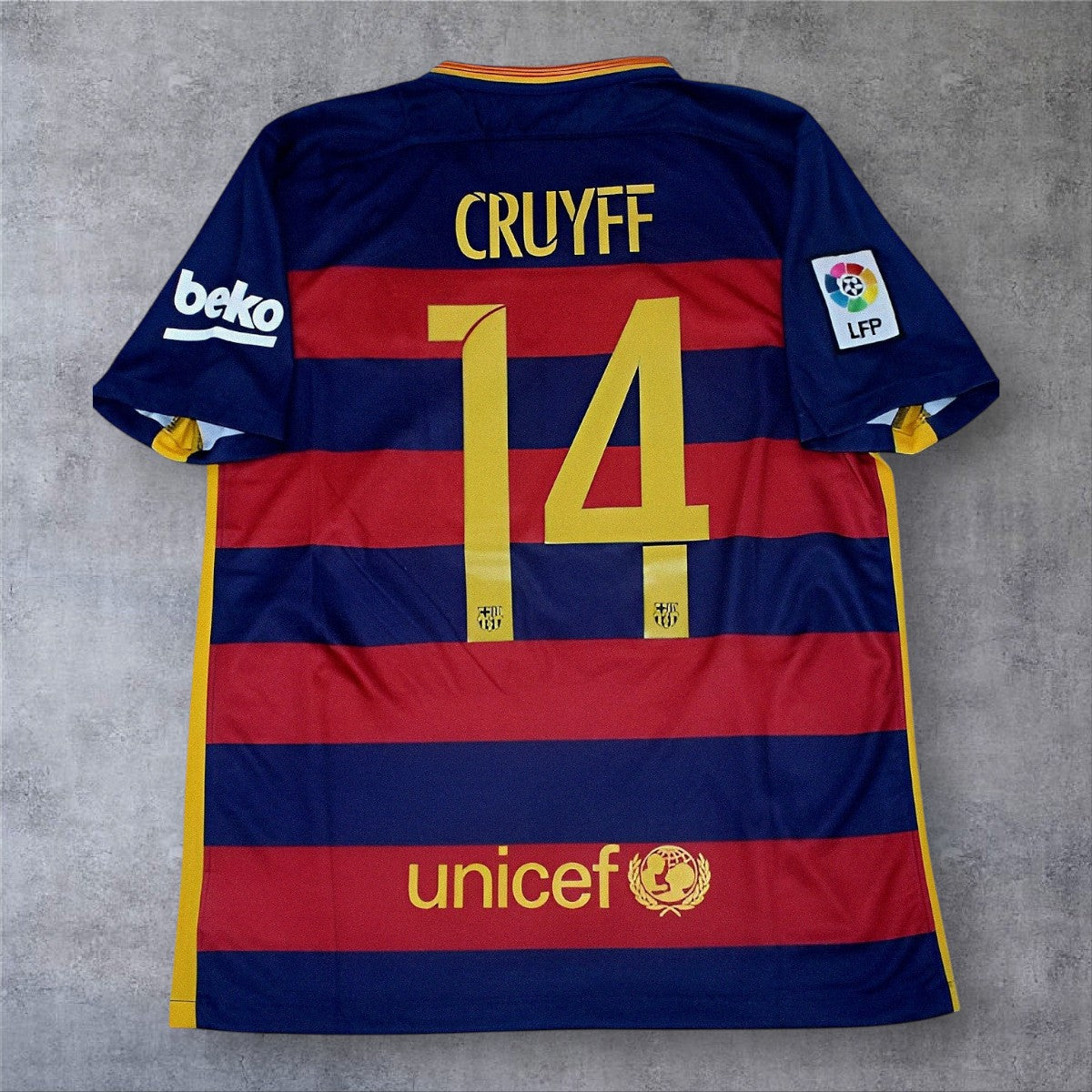 Cruyff 14 "Gràcies Johan" - Barcelona Home 2015/16 Tribute La Liga