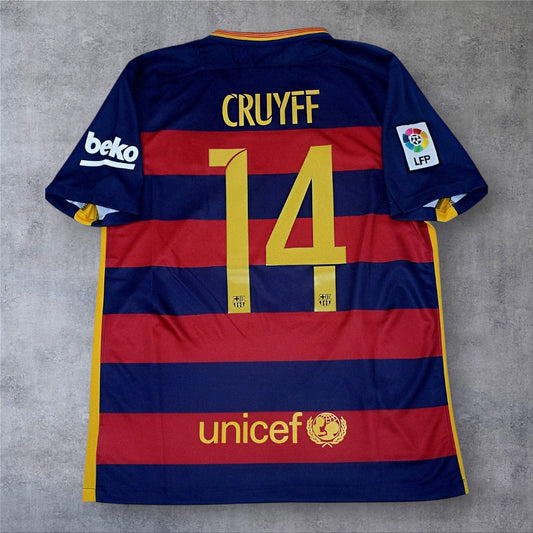 Cruyff 14 "Gràcies Johan" - Barcelona Home 2015/16 Tribute La Liga