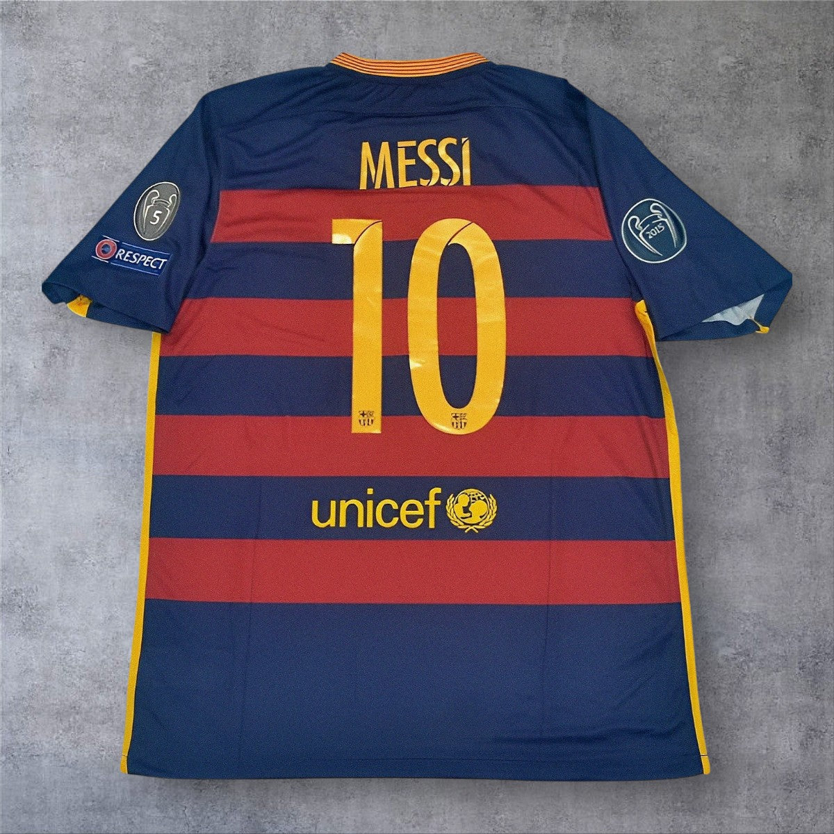 Messi 10 - Barcelona Home 2015/16 Champions League