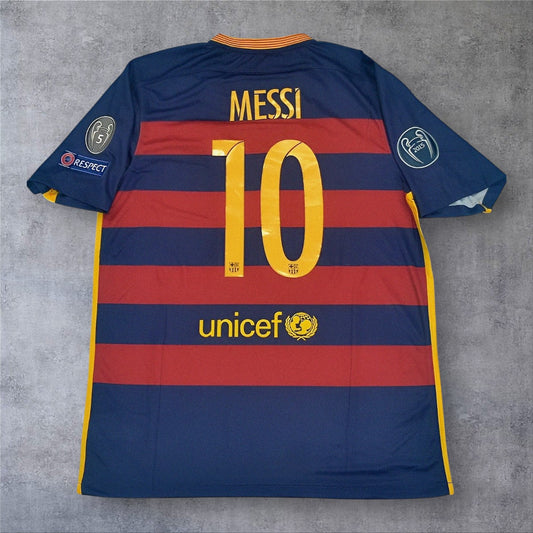 Messi 10 - Barcelona Home 2015/16 Champions League