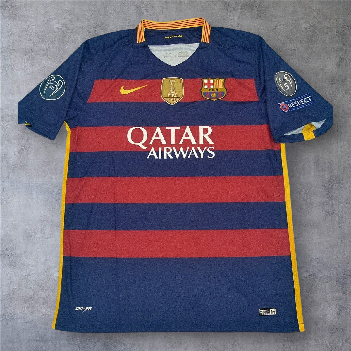 Messi 10 - Barcelona Home 2015/16 Champions League