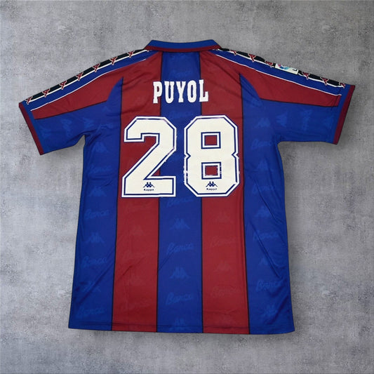 Puyol 28 - Barcelona Home 1996/97 La Liga