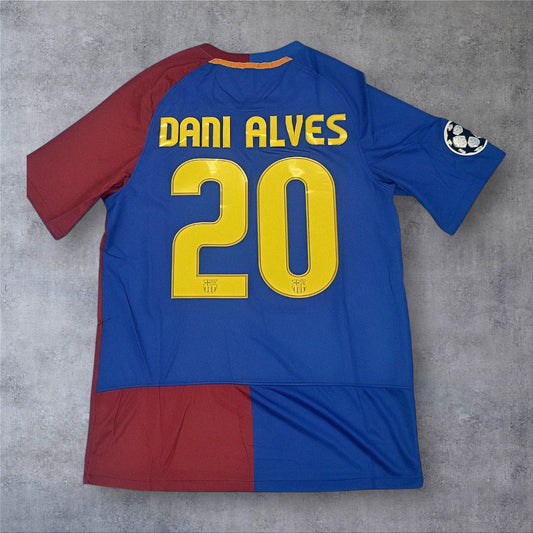 Dani Alves 20 - Barcelona Home 2008/09 Champions League Final