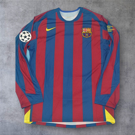 Eto'o 9 -Barcelona Home 2006 Final Champions League retro football shirt