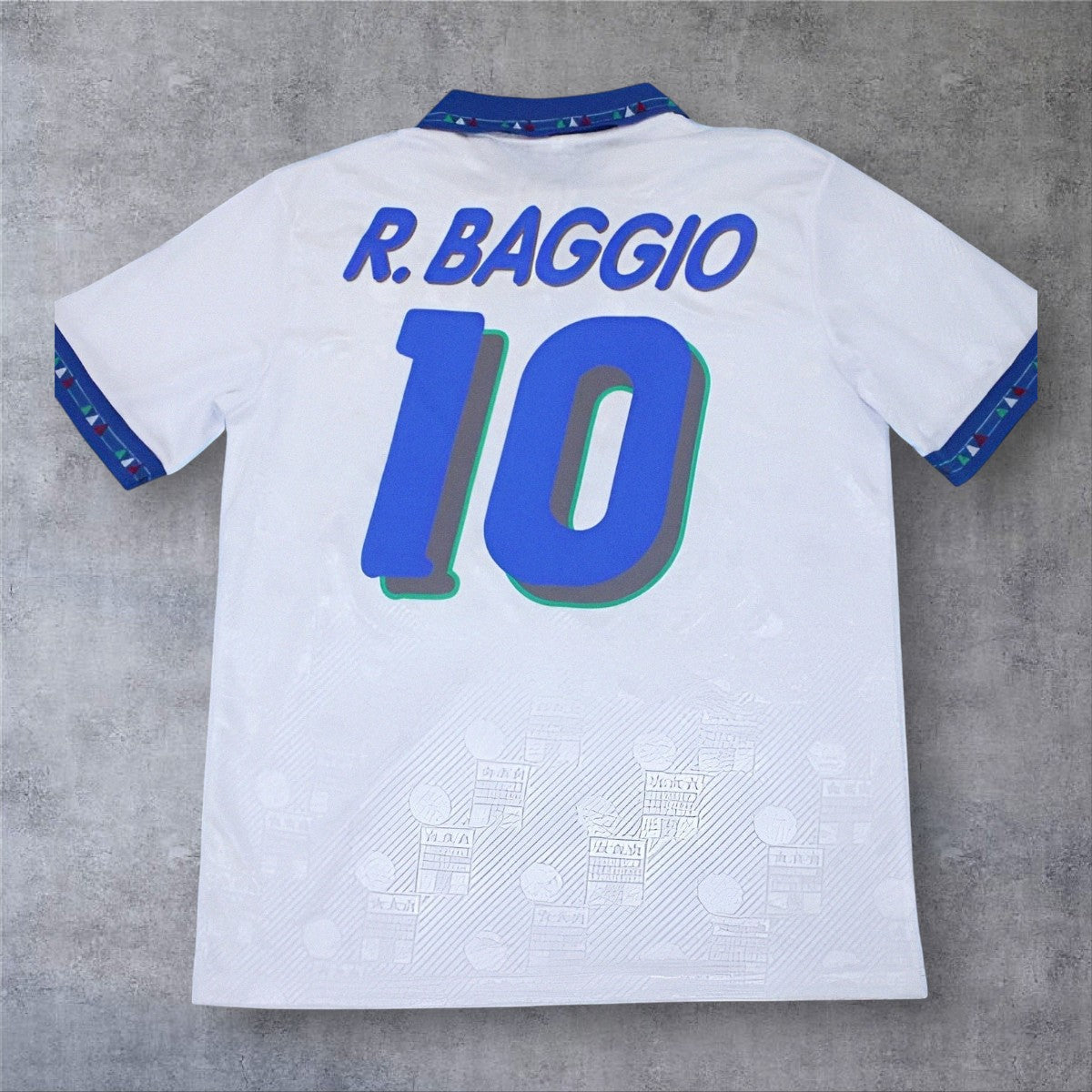 Baggio 10 Italy Away 1994 World Cup retro football shirt