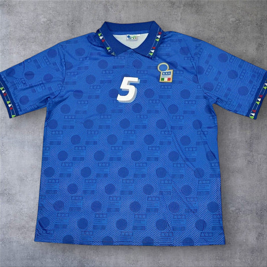 Maldini 5 Italy Home 1994 World Cup retro football shirt