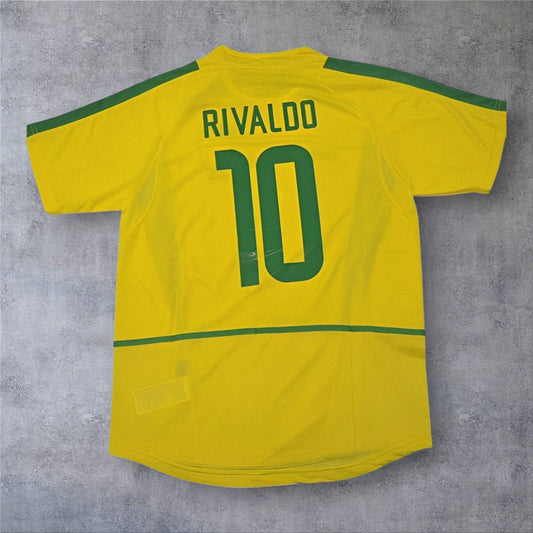 Rivaldo 10 - Brazil Home 2002 World Cup
