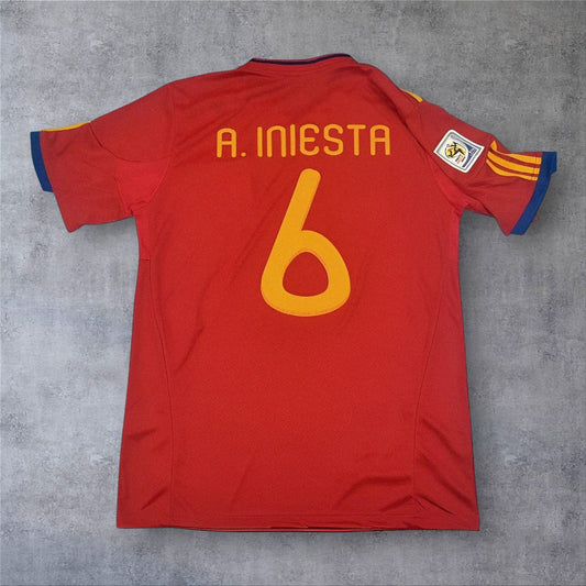 Iniesta 6 - Spain Home 2010 World Cup