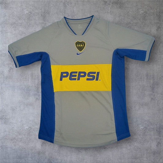 "Roman" Riquelme 10 Boca Juniors Away 2002/03 retro football shirt