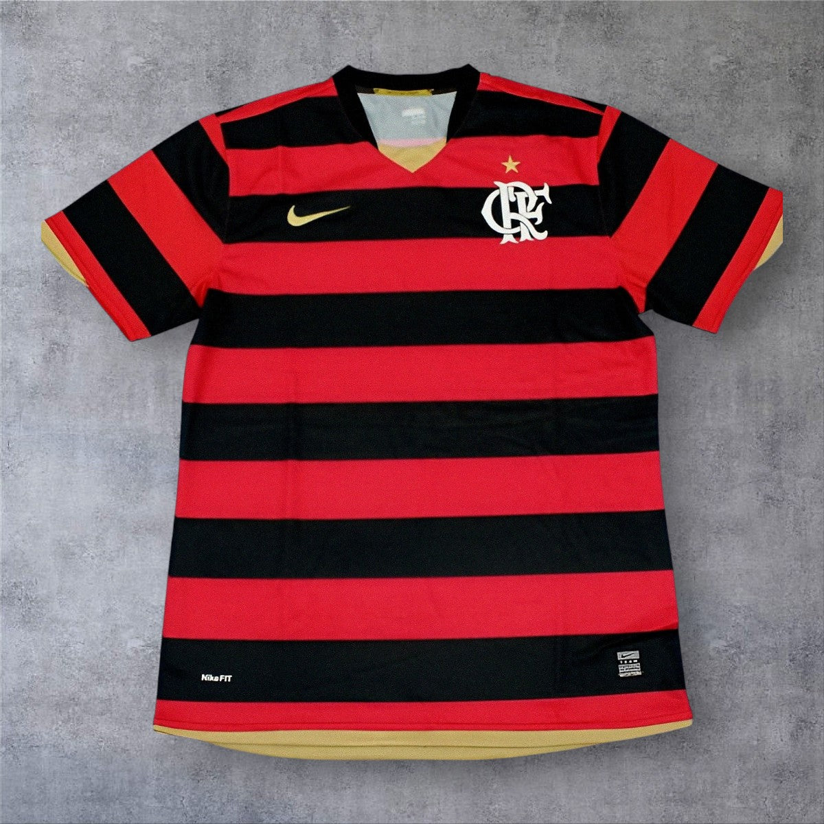 Adriano 10 Flamengo Home 2008 retro football shirt