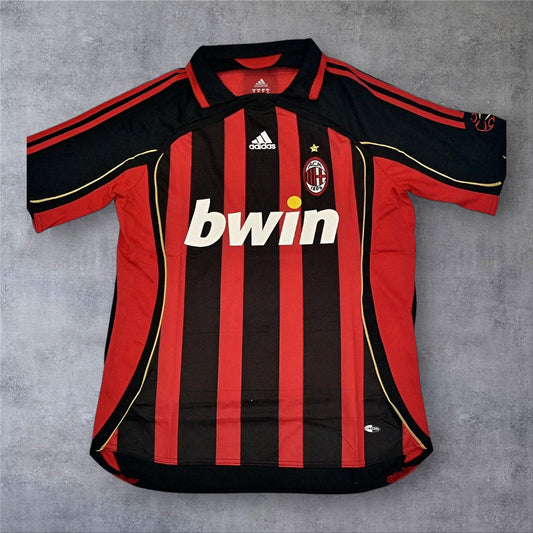 Kaká 22 Milan Home 2006/2007 Champions League retro football shirt