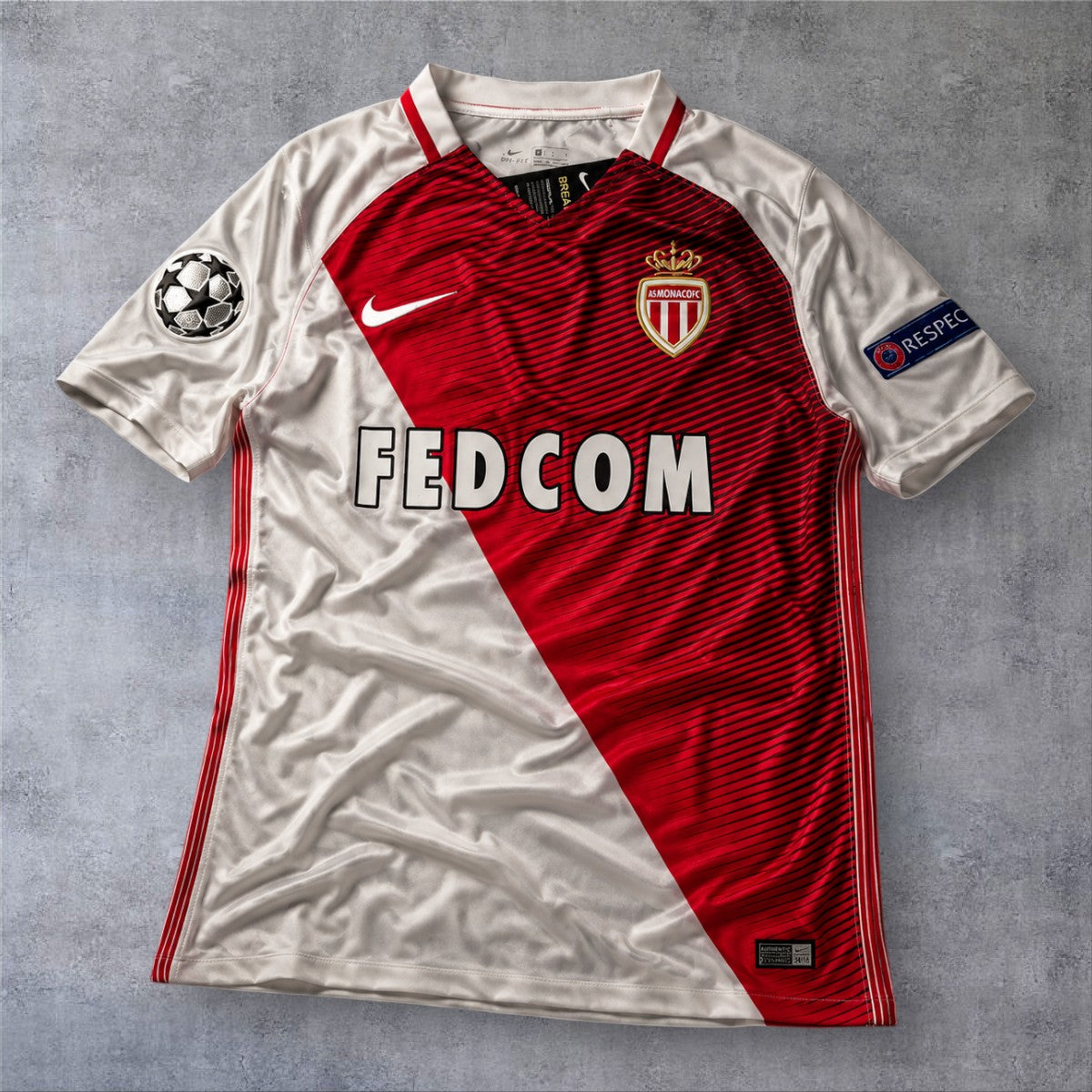 Lemar 27 Monaco Home 2016/17 Champions League retro football shirt