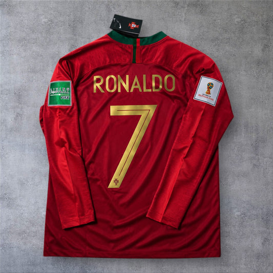 Ronaldo 7 Portugal Home 2018 World Cup retro football shirt