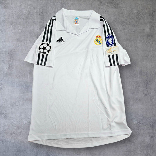 Zidane 5 Real Madrid 2001/2002 Home Champions League retro football shirt