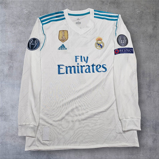 Ronaldo 7 Real Madrid 2017/2018 Home Champions League retro football shirt