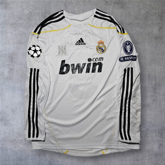 Ronaldo 9 Real Madrid 2009/2010 Home Champions League retro football shirt