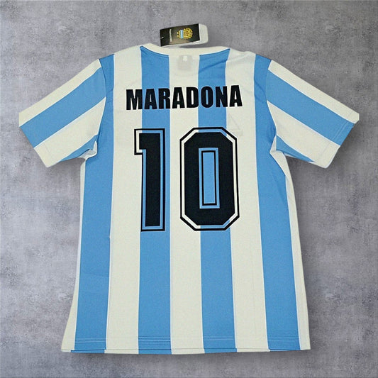 Maradona 10 Argentina Home 1986 retro football shirt
