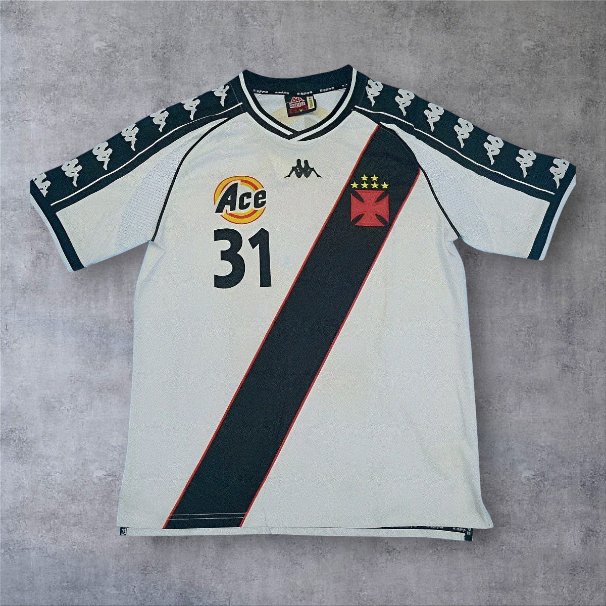 Juninho "Pernambucano" 31 Vasco Home 2000/01 retro football shirt