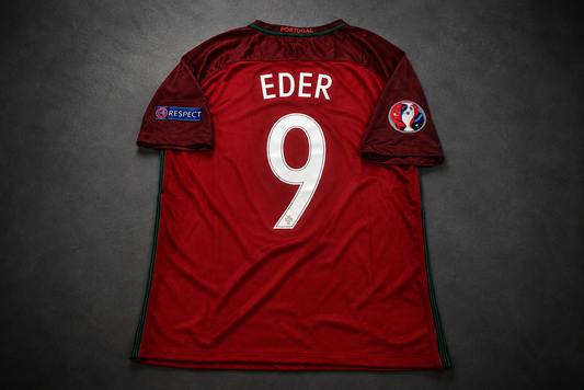 Eder 9 Portugal Home 2016 Euro Final retro football shirt