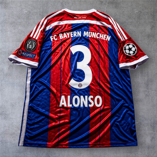 Xabi Alonso 3 Bayern Home 2014/15 Champions League retro football shirt